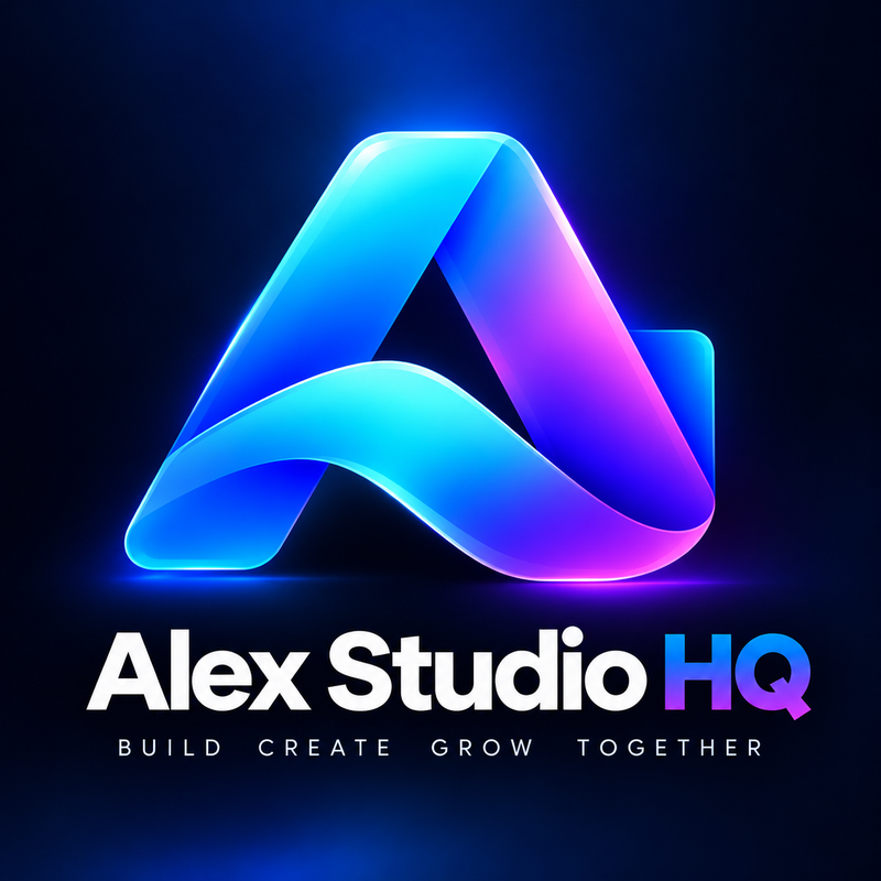 Alex Studio HQ. Build. Create. Grow Together.